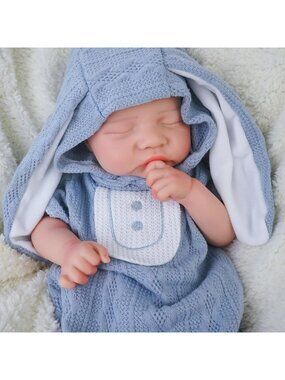 17 Inch Remy Boy Full Silicone Reborn Lifelike Baby Doll With Clothes For Kids
